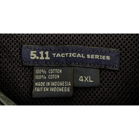 5.11 Tactical Shirt Men's 4XL Short Sleeve dark Navy Cotton Duty Work Shirt - Picture 7 of 10